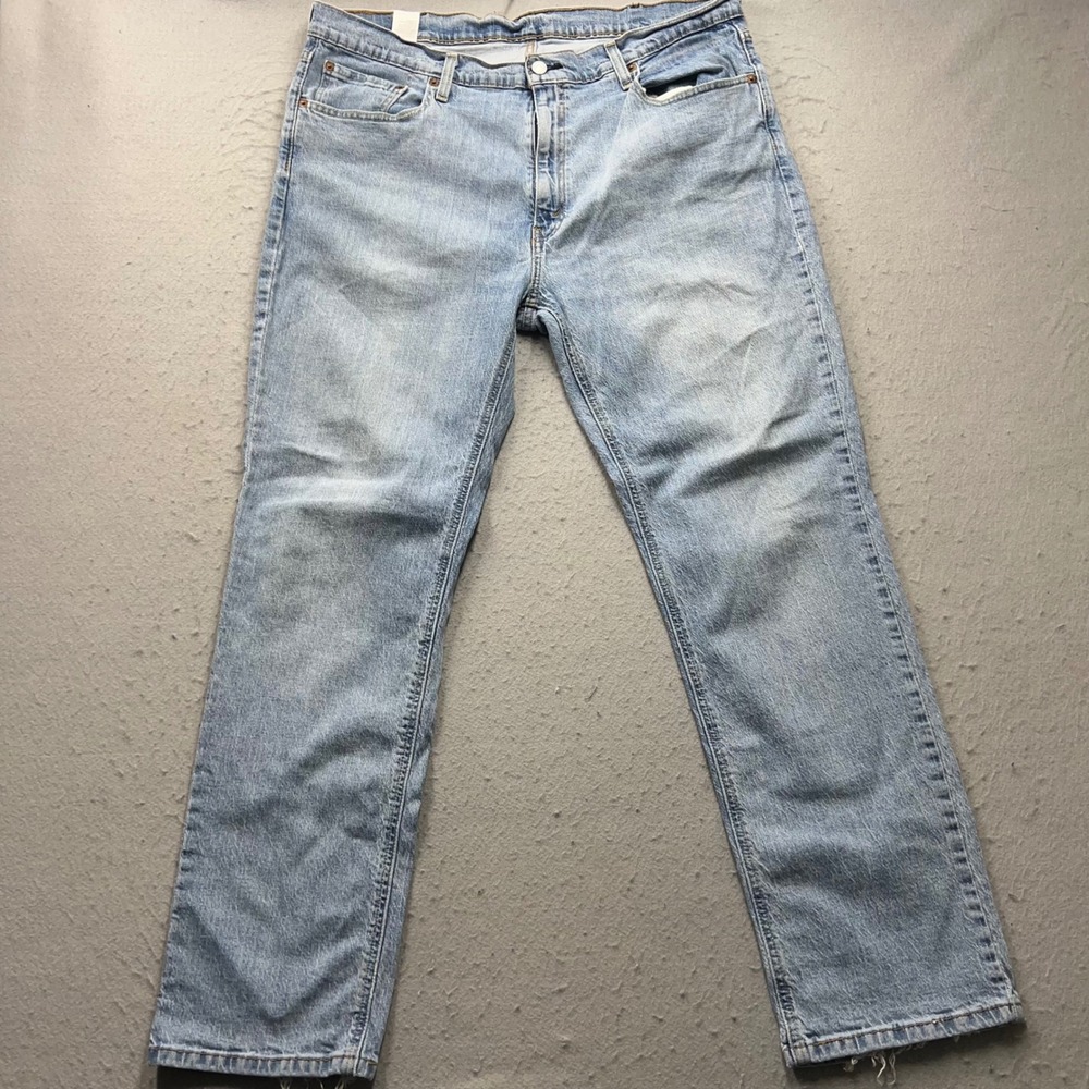 Levis 511 Slim Fit Jeans Mens 38x32 Light Wash Blue Denim Stretch‎ 18181-0667